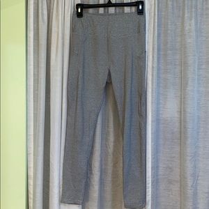 Navy/white striped leggings